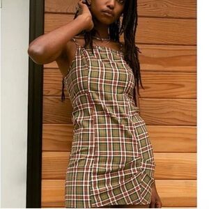 Urban Outfitters Multicolor Plaid Mini Dress